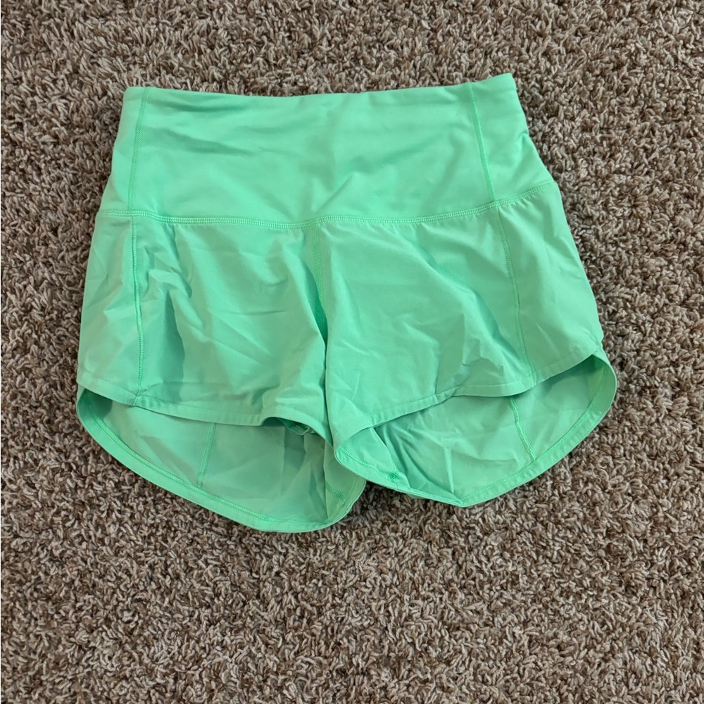 Neon green high waisted 2.5 inseam